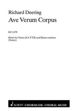 Deering, Richard: Ave verum corpus