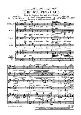 Tippett, Sir Michael: The Weeping Babe
