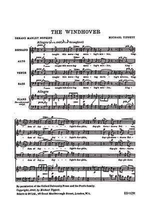 Tippett, Sir Michael: The Windhover