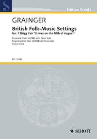 Grainger, George Percy Aldridge: British Folk-Music Settings