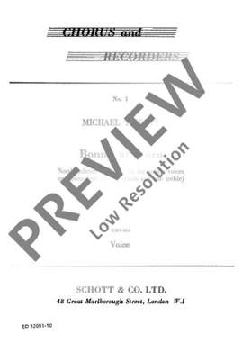 Tippett, Sir Michael: Bonny at Morn