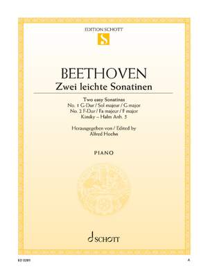 Beethoven, Ludwig van: Two Easy Sonatinas Kinsky-Halm Anh.5