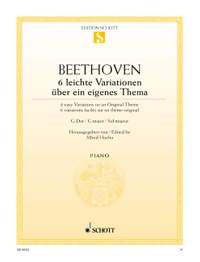 Beethoven, Ludwig van: 6 Easy Variations G major WoO 77