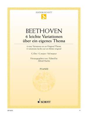 Beethoven, Ludwig van: 6 Easy Variations G major WoO 77
