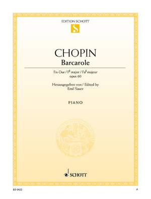Chopin, Frédéric: Barcarolle F-sharp major op. 60