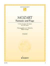 Mozart, Wolfgang Amadeus: Fantasy and Fugue C major KV 394 [383 a]