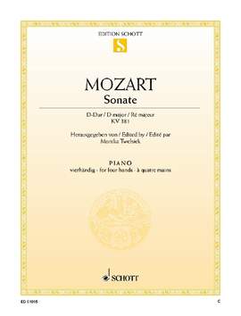 Mozart, Wolfgang Amadeus: Sonata D Major KV 381