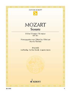 Mozart, Wolfgang Amadeus: Sonata D Major KV 381