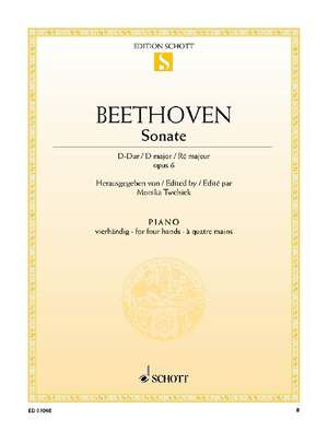 Beethoven, Ludwig van: Sonata facile D Major op. 6
