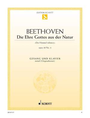 Beethoven, Ludwig van: Die Ehre Gottes aus der Natur op. 48/4