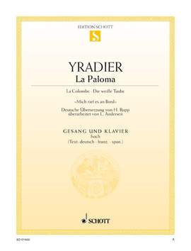 Yradier, Sebastián de: La Paloma D major