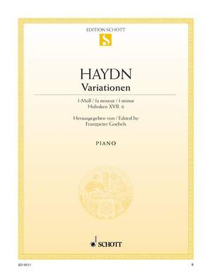 Haydn, Joseph: Variations F minor Hob. XVII:6