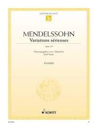Mendelssohn Bartholdy, Felix: Variations sérieuses op. 54