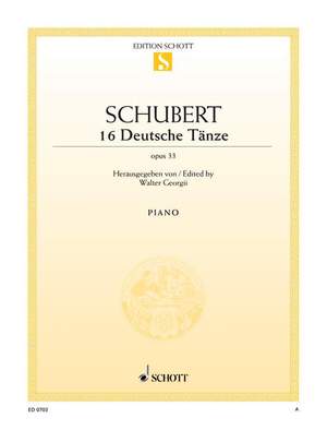 Schubert, Franz: 16 German Dances op. 33 D 783