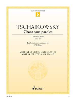 Tchaikovsky, Peter Iljitsch: Chant sans paroles op. 2/3