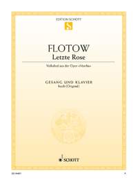 Flotow, Friedrich von: Letzte Rose