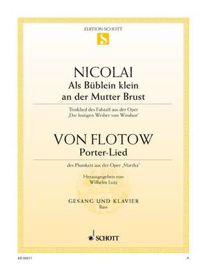 Flotow, Friedrich von / Nicolai, Otto: Als Büblein klein an der Mutterbrust / Porter-Lied