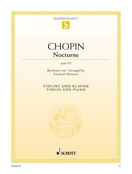 Chopin, Frédéric: Nocturne D major op. 9/2