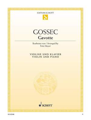 Gossec, François-Joseph: Gavotte