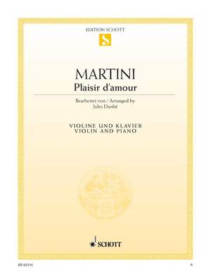 Martini, Jean Paul Egide: Plaisir d’amour