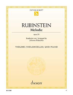 Rubinstejn, Grigorjewitsch: Melody in F op. 3/1