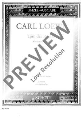 Loewe, Carl: Tom der Reimer op. 135