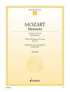 Mozart, Wolfgang Amadeus: Minuet KV 334