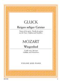 Flies, Bernhard / Gluck, Christoph Willibald (Ritter von): Reigen seliger Geister / Wiegenlied (attributed to Mozart) KV 350