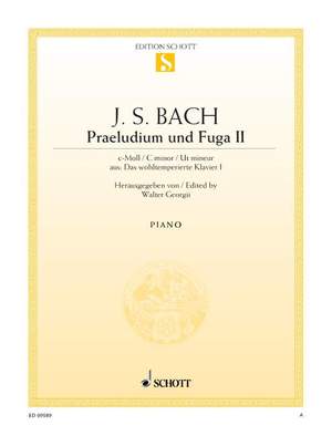 Bach, Johann Sebastian: Prelude II and Fugue II C minor BWV 847