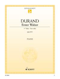 Durand, Auguste: First waltz E flat major op. 83/1