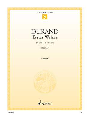 Durand, Auguste: First waltz E flat major op. 83/1