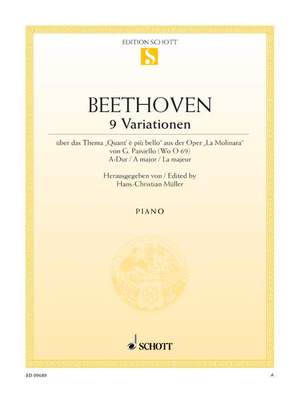 Beethoven, Ludwig van: Nine Variations A major WoO 69