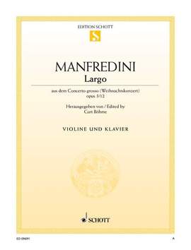 Manfredini, Francesco: Largo op. 3/12