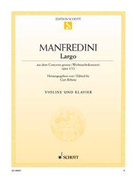 Manfredini, Francesco: Largo op. 3/12