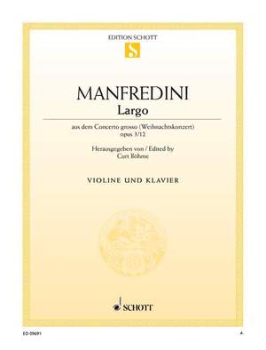 Manfredini, Francesco: Largo op. 3/12