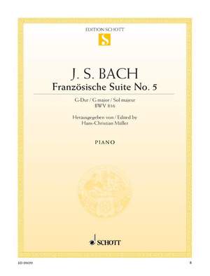 Bach, Johann Sebastian: French Suite No. 5 G major BWV 816