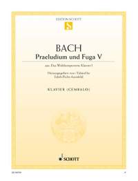 Bach, Johann Sebastian: Prelude V and Fugue V D major BWV 850