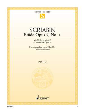 Scriabin, Alexander Nikolayevich: Etude C-sharp minor op. 2/1