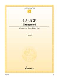 Lange, Gustav: Flower Song op. 39