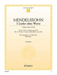 Mendelssohn Bartholdy, Felix: 2 Songs without Words op. 30/3 and op. 67/4
