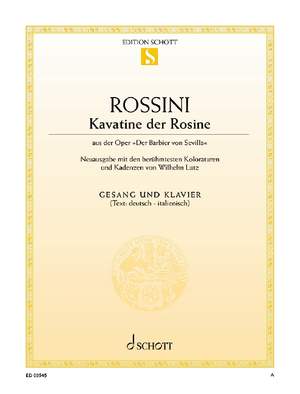 Rossini, Gioacchino Antonio: Der Barbier von Sevilla