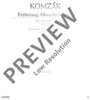 Komzák II, Karl: Archduke Albrecht March op. 136