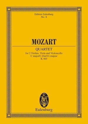Mozart, Wolfgang Amadeus: String Quartet C major KV 465