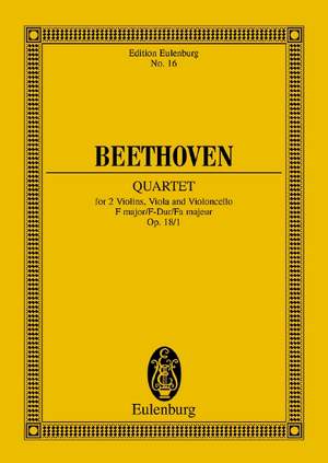 Beethoven, Ludwig van: String Quartet F major op. 18/1