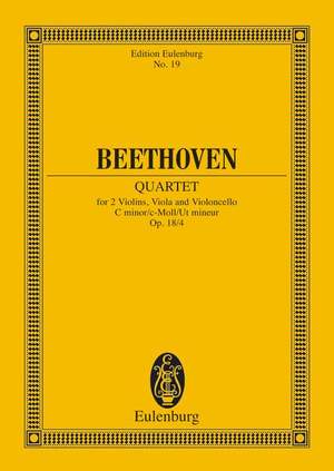 Beethoven, Ludwig van: String Quartet C minor op. 18/4