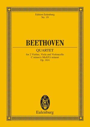 Beethoven, Ludwig van: String Quartet C minor op. 18/4