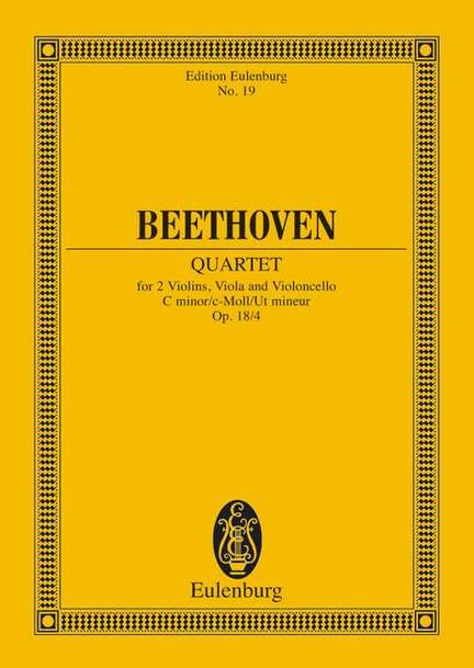 Beethoven, Ludwig van: String Quartet C minor op. 18/4
