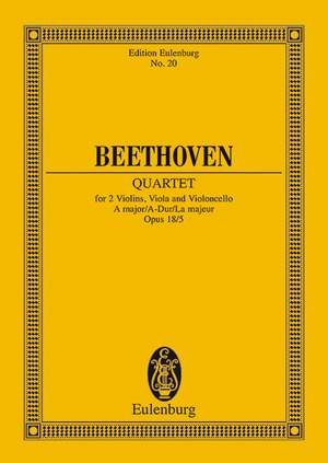 Beethoven, Ludwig van: String Quartet A major op. 18/5