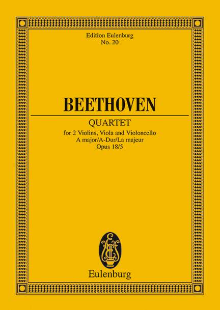 Beethoven, Ludwig van: String Quartet A major op. 18/5