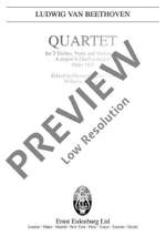Beethoven, Ludwig van: String Quartet A major op. 18/5 Product Image